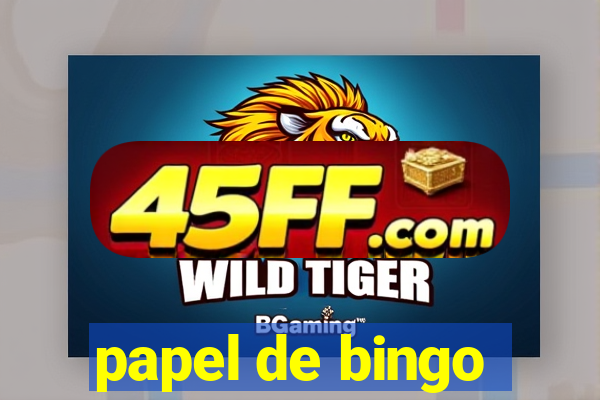 papel de bingo